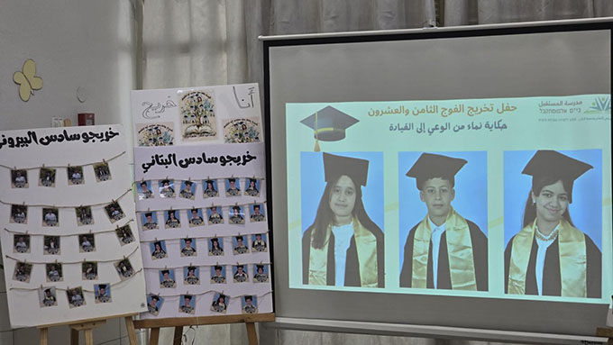 تخريج الفوج الثامن والعشرون في مدرسة المستقبل الابتدائية في جلجولية 